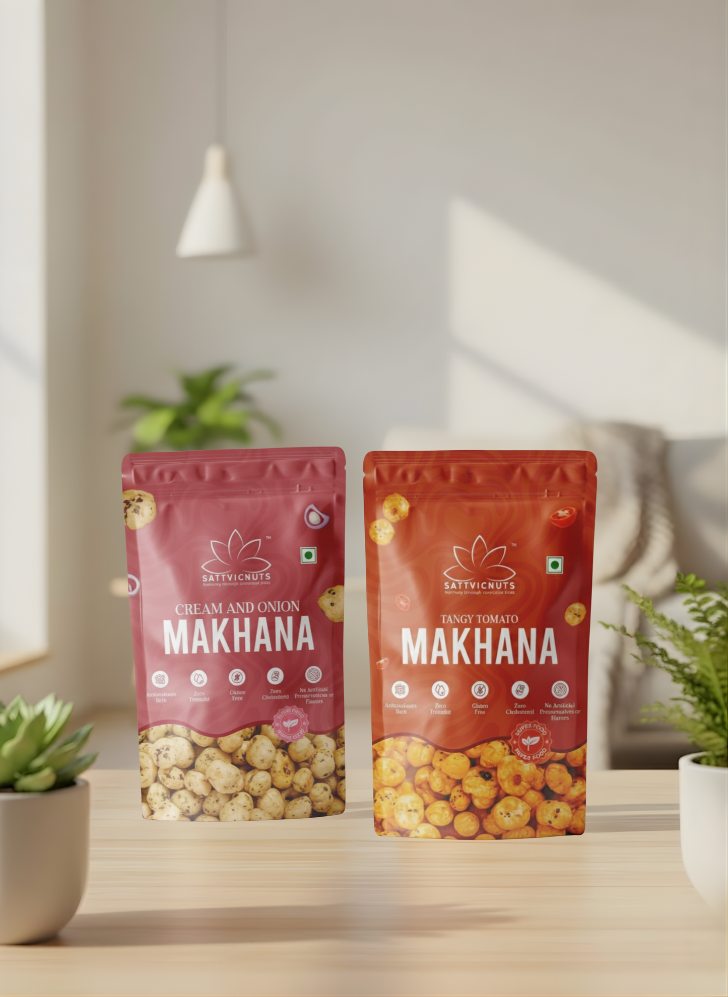 The Classic Duo - Cream & Onion + Tangy Tomato Makhana