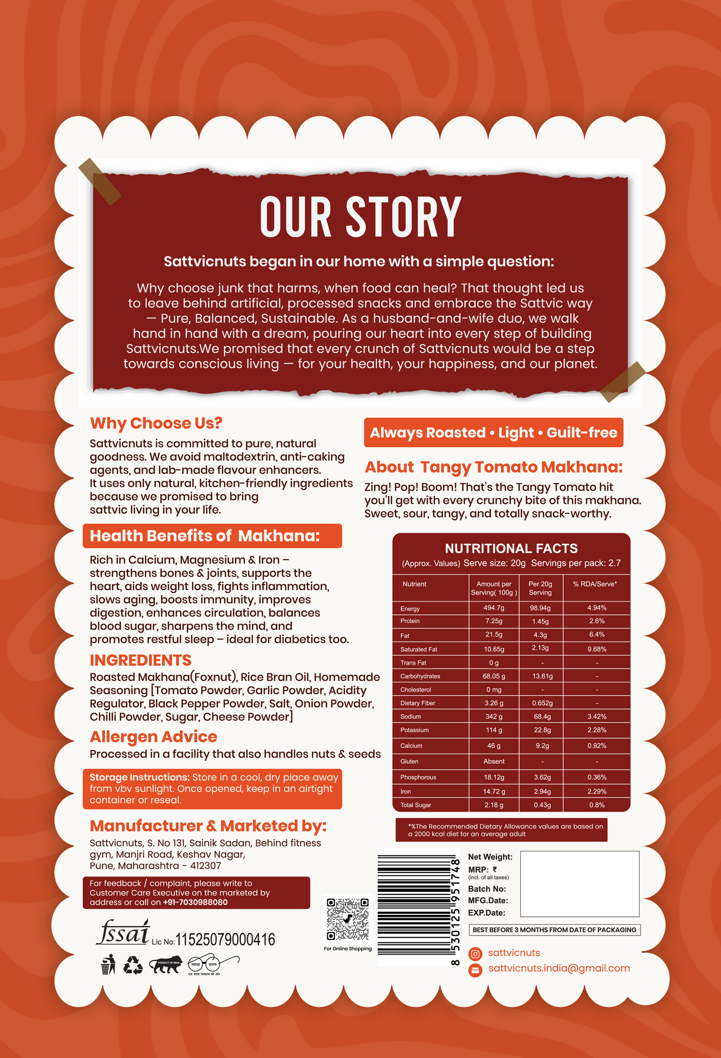 Tangy Tomato Makhana