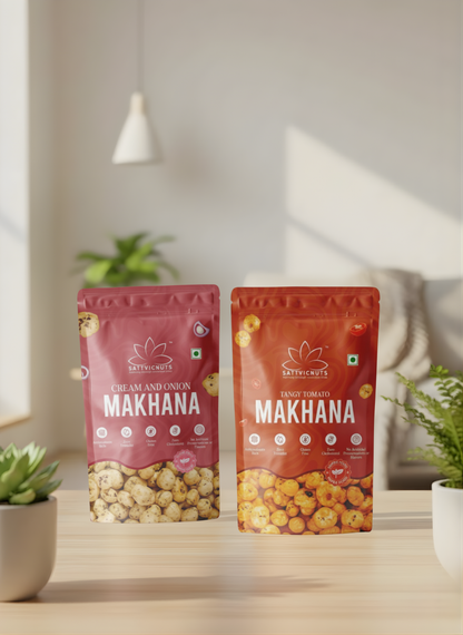 The Classic Duo - Cream & Onion + Tangy Tomato Makhana