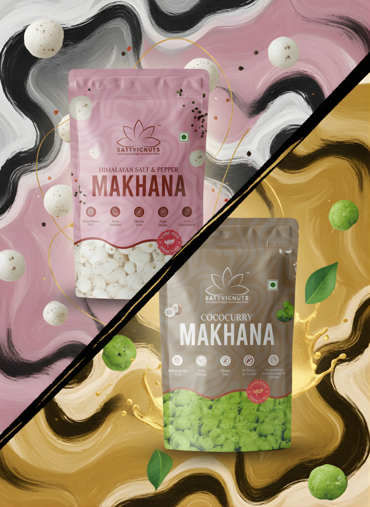 The Mindful Duo - Himalayan Salt & Pepper + CocoCurry Makhana