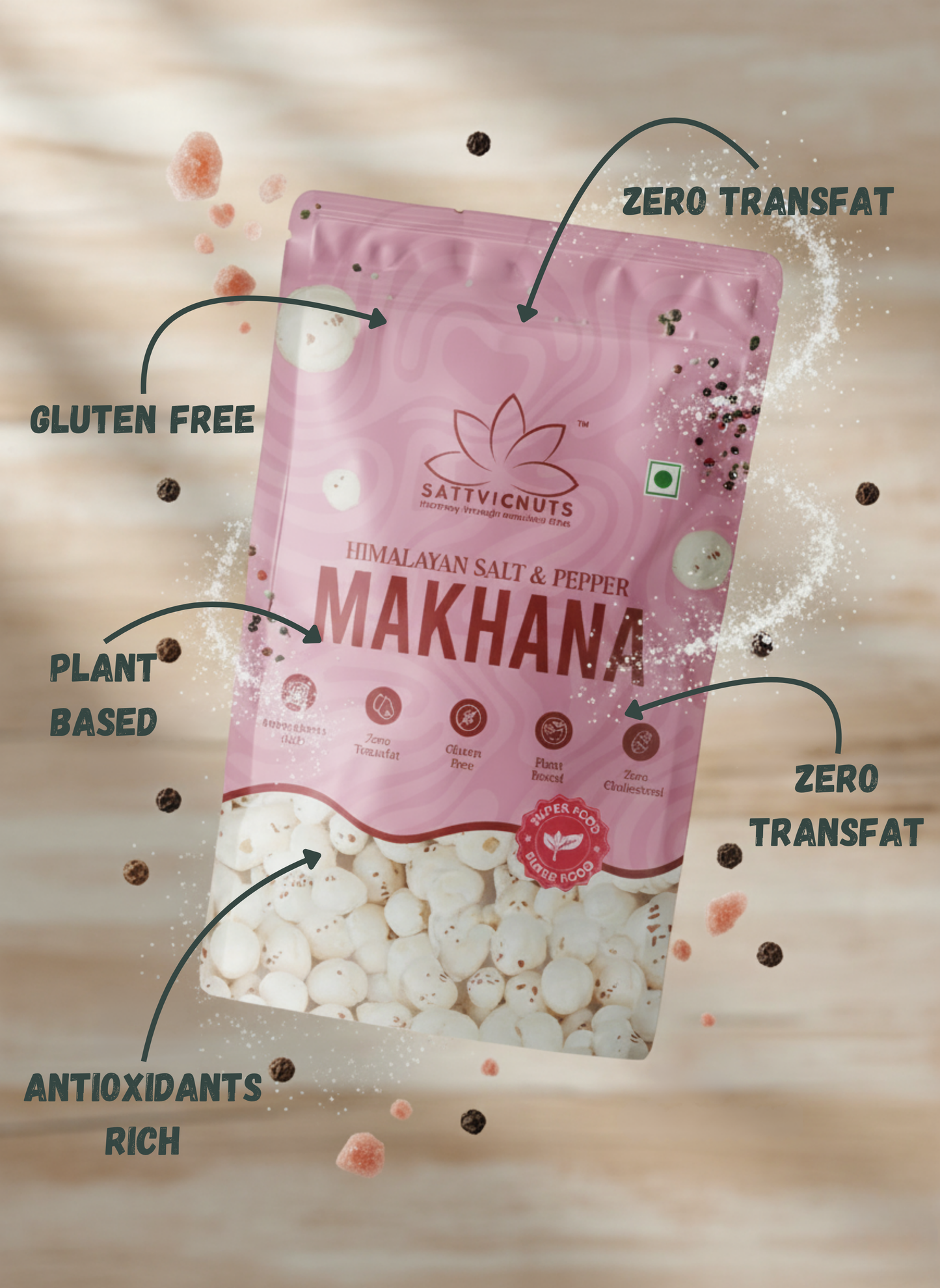 Himalayan Salt & Pepper Makhana